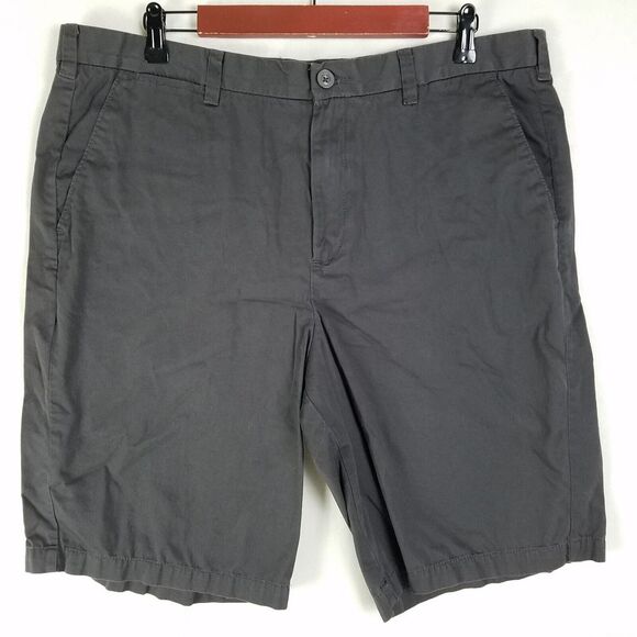 Apt. 9 Shorts Mens 38 Dark Gray Chino Summer Slash Pocket Flat Front‎ - Picture 1 of 11